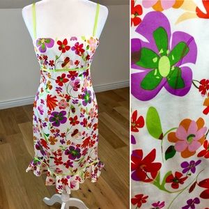 Maggy London Floral Bodycon Dress Size 4